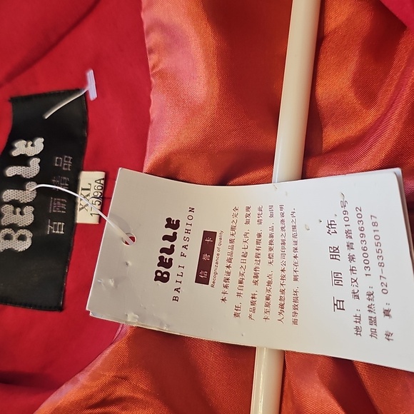 NWT Belle Baili Red Floral Women's Embroidered Floral Jacket XXL - Picture 14 of 16